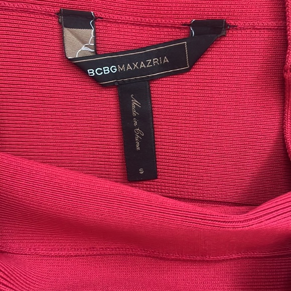 Rayon/Nylon/Spandex Red Bandage Miniskirt from BCBG MAXAZRIA - Size S - Picture 4 of 5